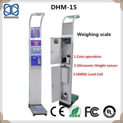 Dhm-15 Coin-Operated Electronic Height and Weight BMI Scale