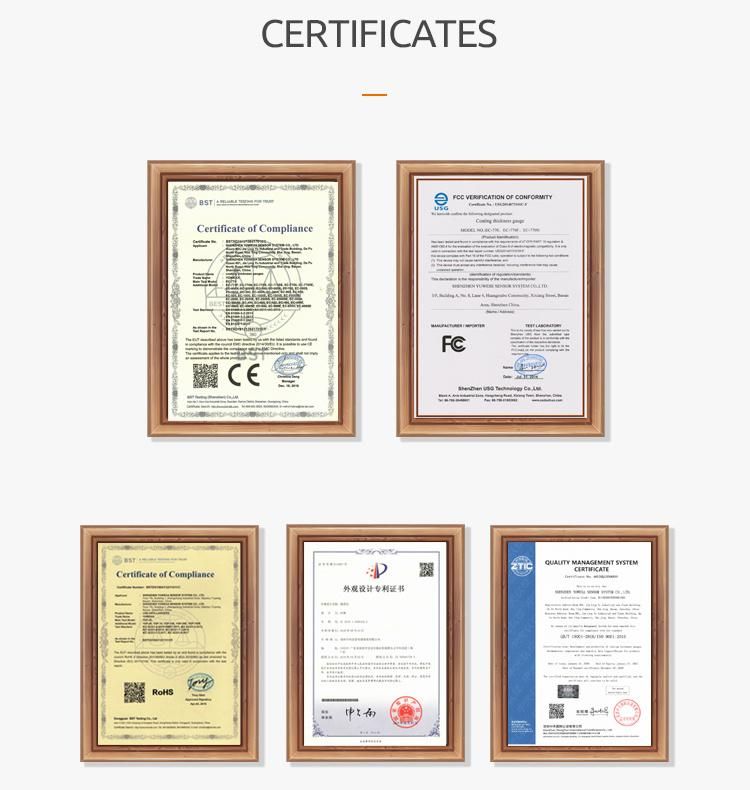 Ec-770 Standard Measuring Range Automotive Paint Thickness Measurement Digital Meter Coating Thickness Gauge