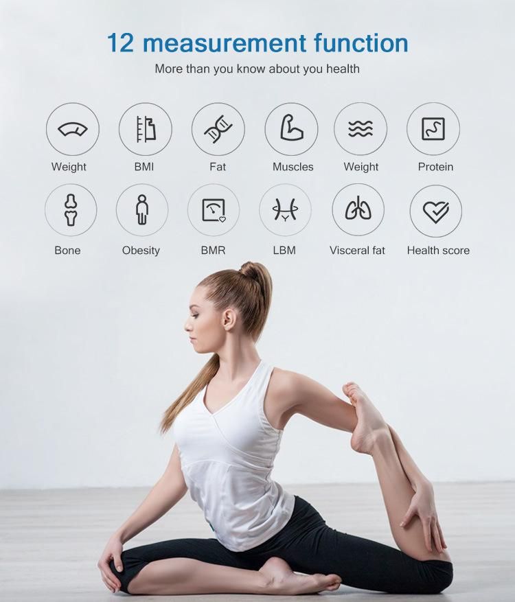 Bl-2602 Electronic Digital Weight Scale Body Fat Smart Household Weighing Balance Connect Weight Scale