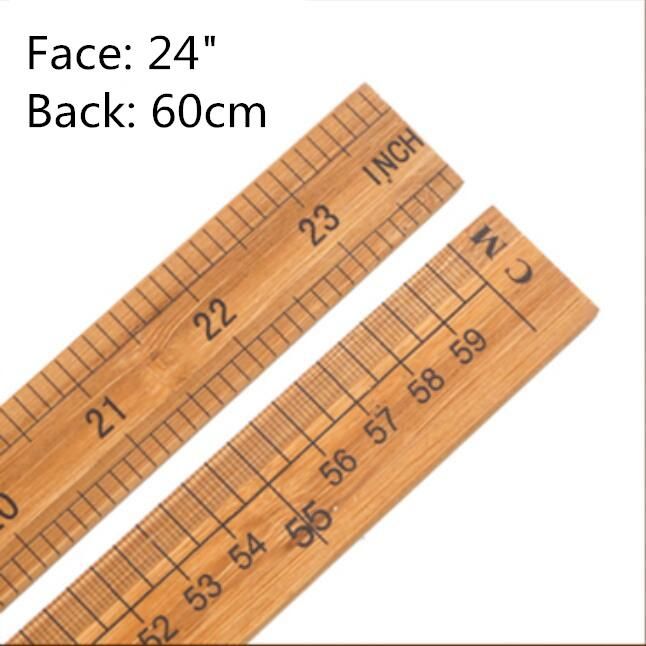 Good Quality Bamboo Ruler Inch Tailor′s Ruler Measure Clothing Ruler Cloth Piece Straight Ruler Market Inch 1 Meter 1 Foot