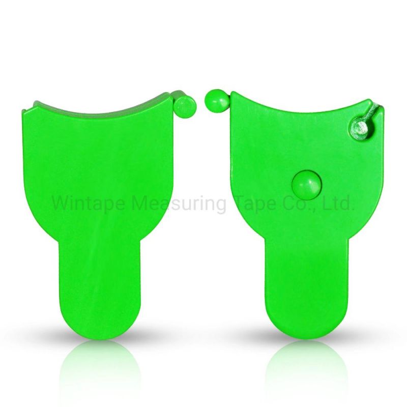 Custom Logo Automatic Flexible Green Waist Circumference Body Tape Measure