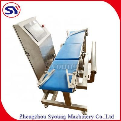 Fish Shrimp Belt Checking Weigher Weighing Scale Conveyor for Meat Packing Industry