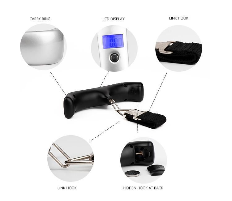 Digital Back-Lit LCD Display Electronic Luggage Scale