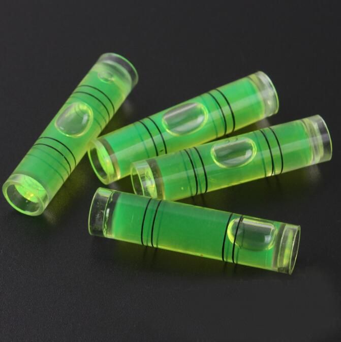 Bubble Level Round Green Tubular Glass Spirit Bubble Level Vial