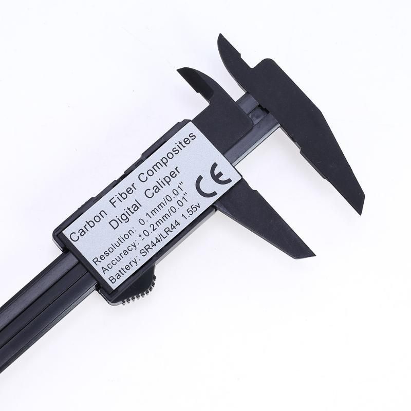 150mm 6" LCD Digital Electronic Carbon Fiber Vernier Caliper Gauge Micrometer Electronic Measuring Hand Tool Set Free Shipping