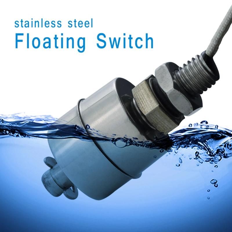 Stainless Vertical Liquid Water Level Sensor Internal Float Sensor Switch 45mm Line Automatic Pump Controller Switch