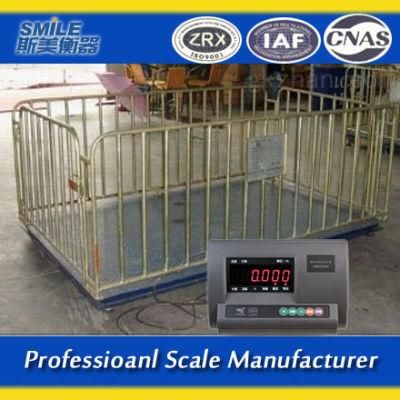 2*2m Electronic Floor Scale Livestock Scale Digital Cattle Weighing Scales 3 Tons