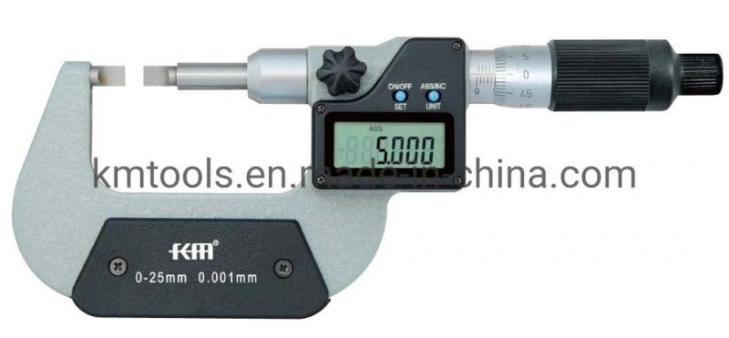 0-25mm Digital Blade Micrometers with 0.001mm Resolution