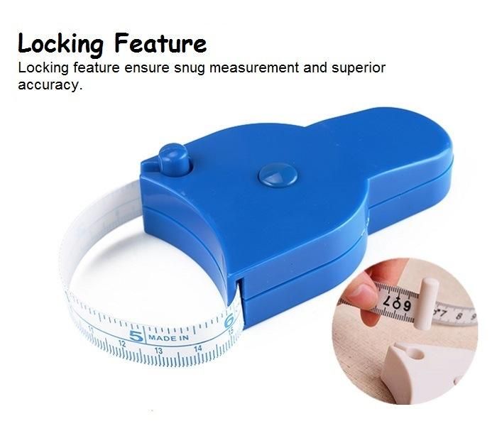 Blue Customized Fitness Body Circumference Waist Measuring Device