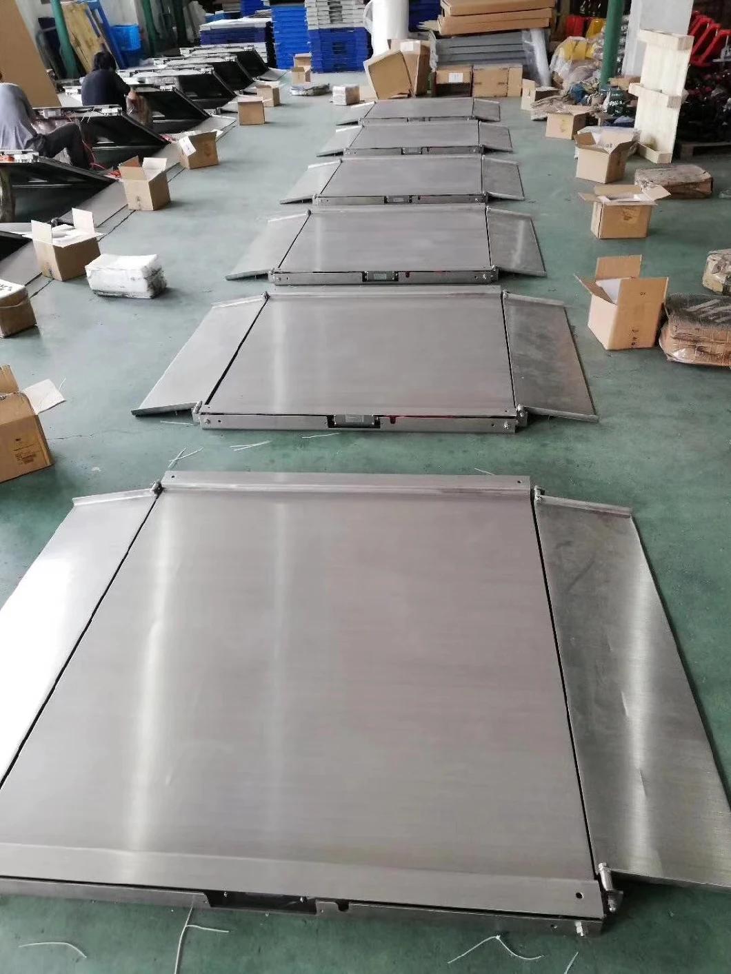 Ultra-Low Double Deck Electronic Weighing 2000kg Platform Floor Scales