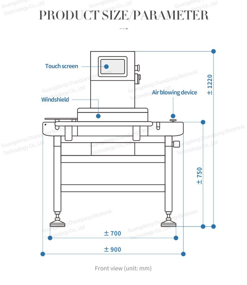 High Accuracy Widely Used Automatic Pouch Checkweigher for Food Industry