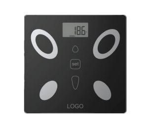 Glass Platform Electronic Body Fat Scale with Full Base