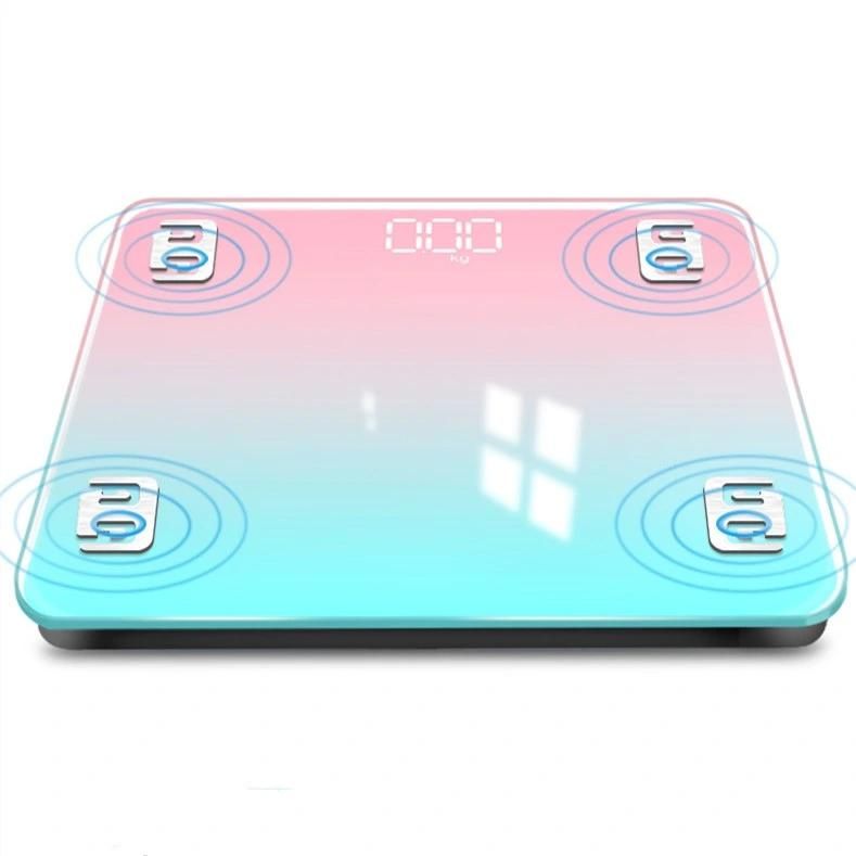 Body Scale Digital Personal Scale, 180kg Body Weighing Round Glass Electronic China Weight Scale