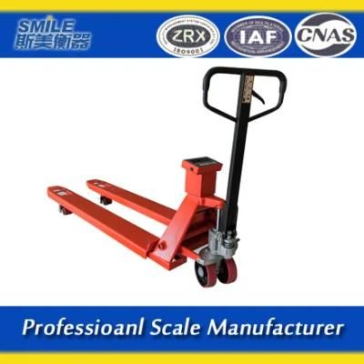Electronic Scale Manual Hydraulic Handling Forklift Weighing Pallet Ground Cattle