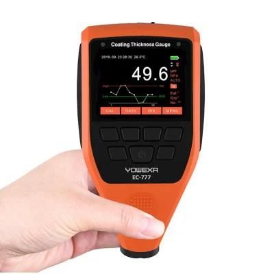 Ec-777 Colorful Screen Digital Paint Coating Thickness Gauge Meter Tester