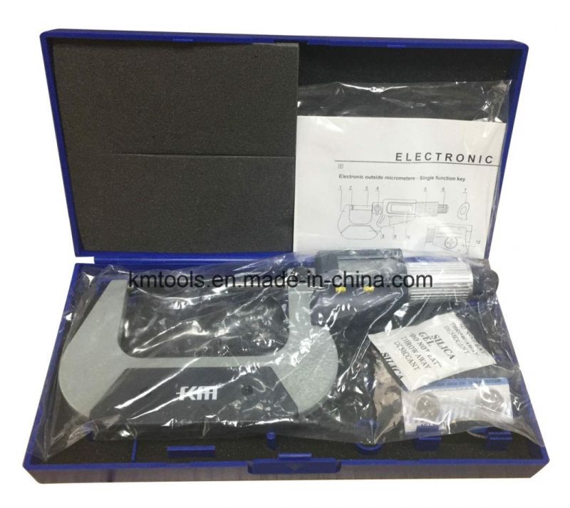 75-100mm/3-4′ ′ Digital Outside Micrometer Carbide Measuring Face Measuring Tool