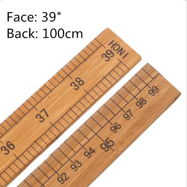 Good Quality Bamboo Ruler Inch Tailor′s Ruler Measure Clothing Ruler Cloth Piece Straight Ruler Market Inch 1 Meter 1 Foot