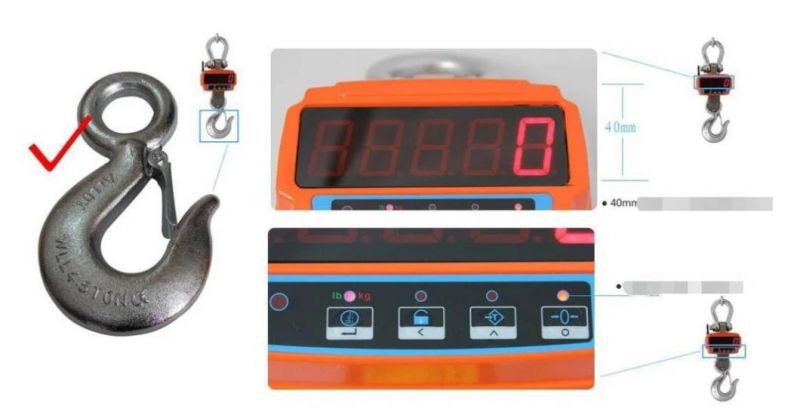 Digital Electronic Look Directly at The Electronic Crane Scale