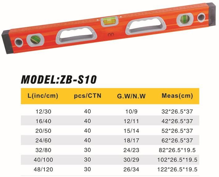 Aluminium Magnetic Spirit Leveling Rod