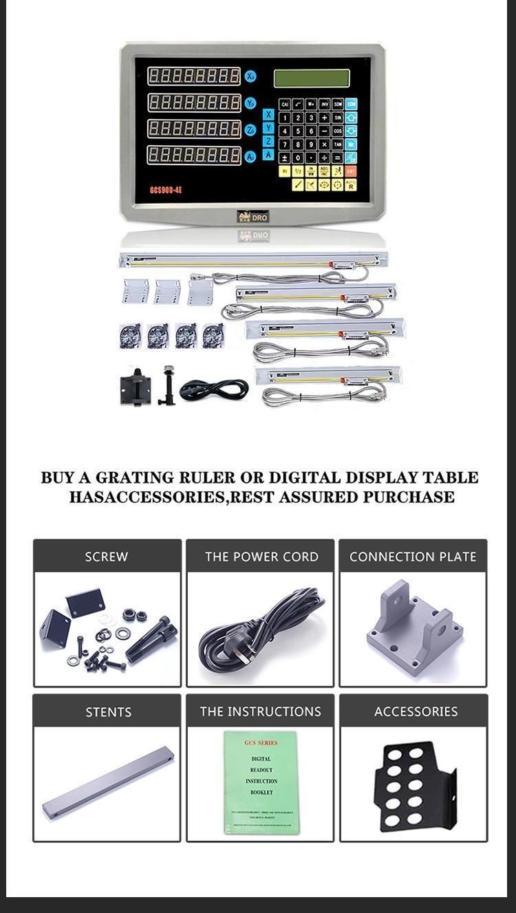 4 Axis Digital Readout for Milling Machine Instrument