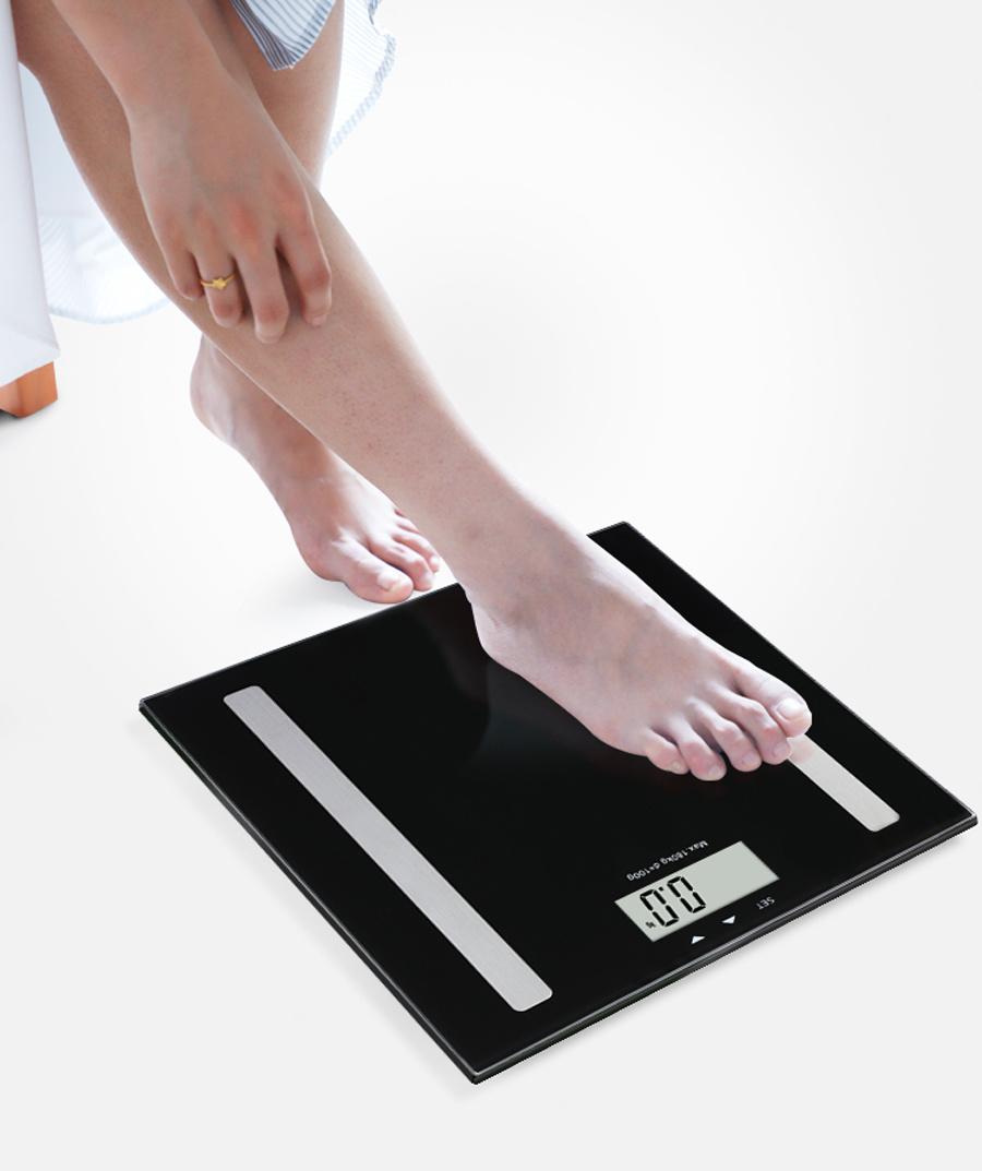 Human Body Fat Smart Scales Waterproof Glass Portable Digital Electronic Weighing Scale