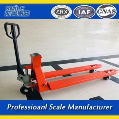 3 Ton Manual Forklift Truck Weight Scale Weighing on The Move