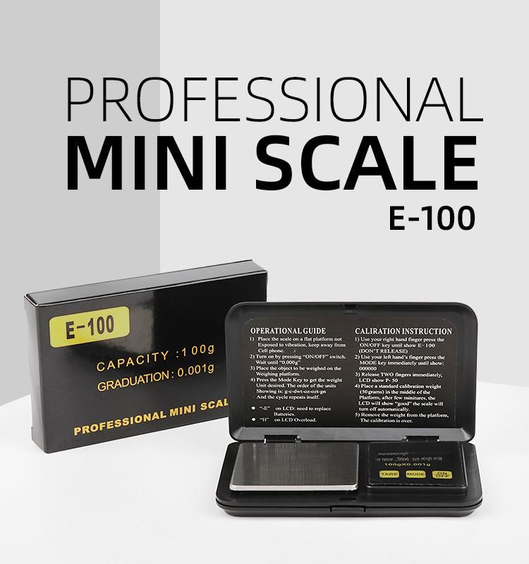 100g High Quality Digital LCD Display Pocket Weighing Scale