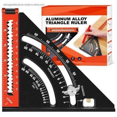 Multi-Function Folding Woodworking Drawing Triangle Square Ruler