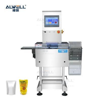 Automatic Food Check Weigher Machine Industrial Weight Checking Machine with Rejector Checkweigher