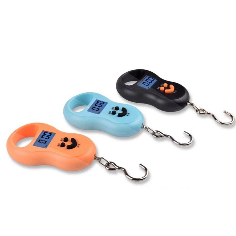 Fish Hook Electronic Weighting Luggage Scales Mini Digital Hand Held Hook 50kg Electronic Weigh Scale