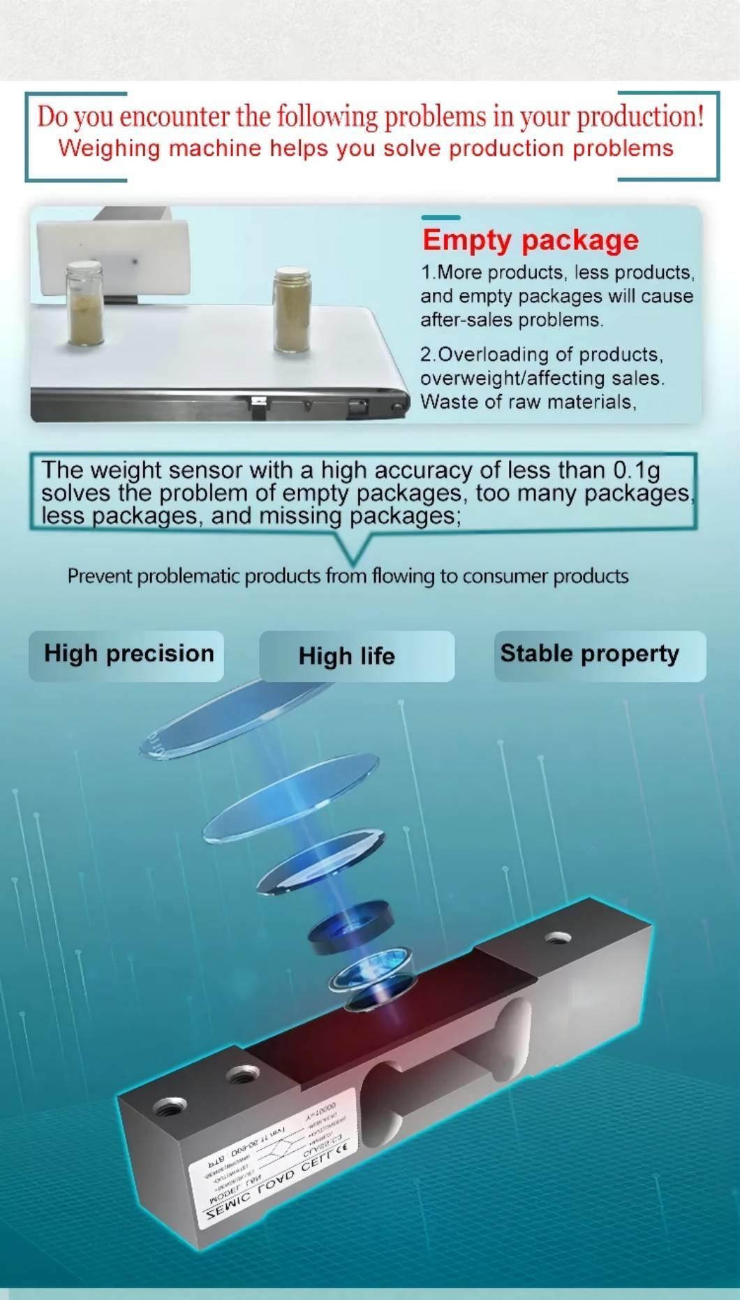 Conveyor Weight Scale Checker Weight Detector for Food