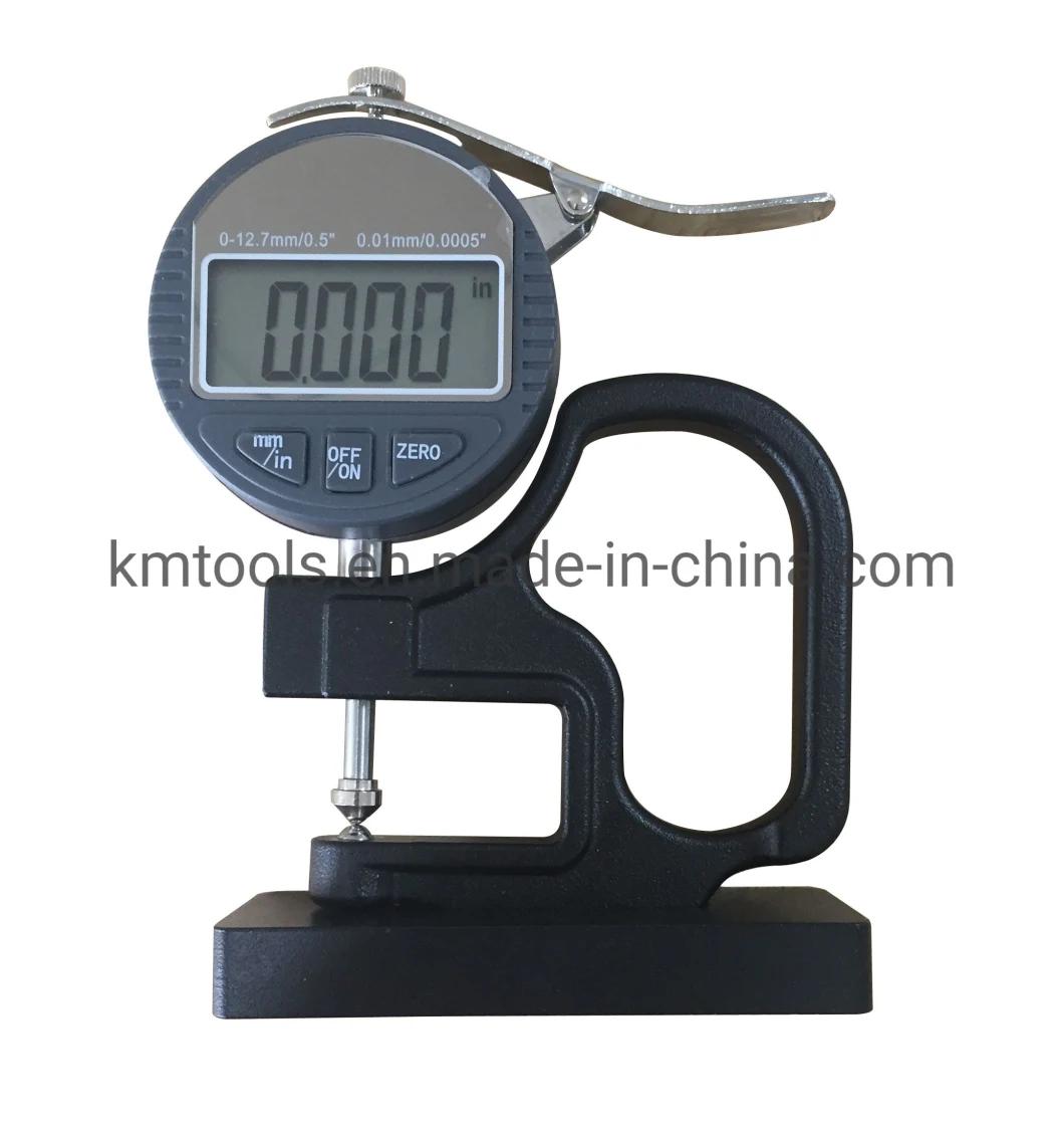 0-12.7mm/0-0.5′ ′ Digital Thickness Gauge with Sprecial Measuring Head and 30mm Measuring Depth