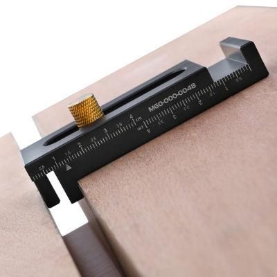 Small Aluminum Alloy Wood Tenon Saw Gap Adjuster Saw Gauge Feeler Gauge Gap Gauge Woodworking Saw Table Gap Measurement Tool