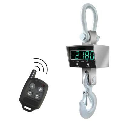 1t/2t/3t/5t/10t Ocs Digital Hanging Crane Scale Portable Stainless Steel Scale