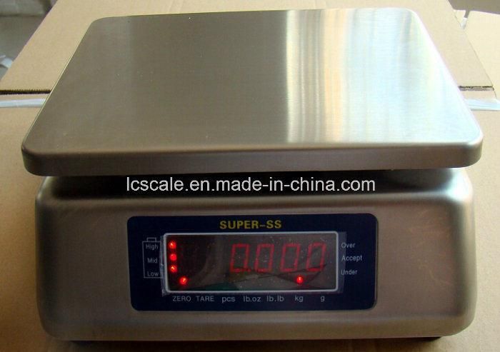 IP68 30kg Super-SS Double Display Waterproof Scale