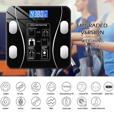 Smart Wireless Electronic Digital Bathroom Body Fat Weight Scale