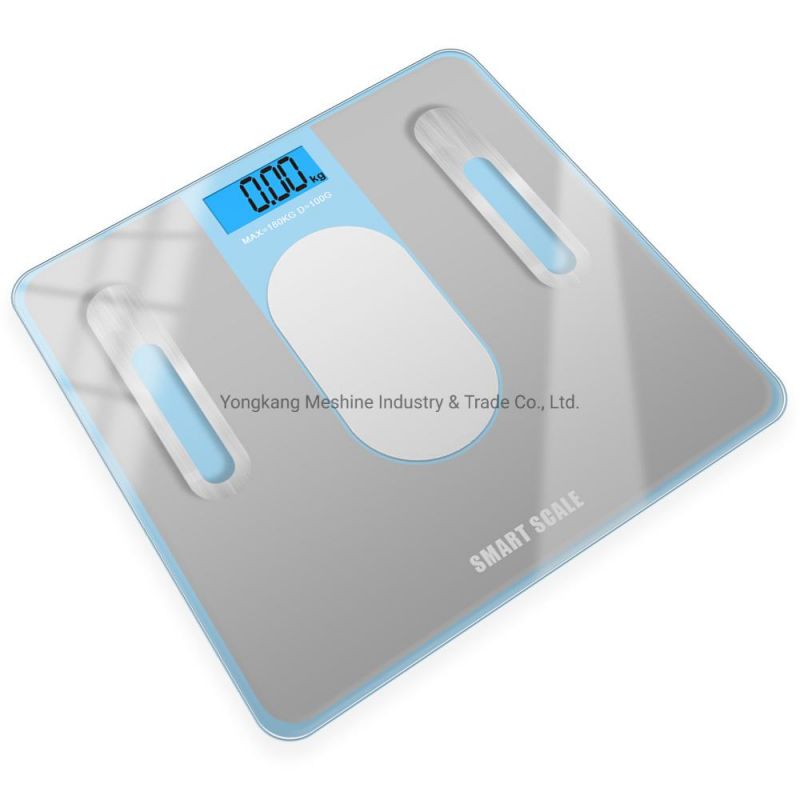 Tempered Glass Electronic Personal Weighing Scales with Fashion Imprinting
