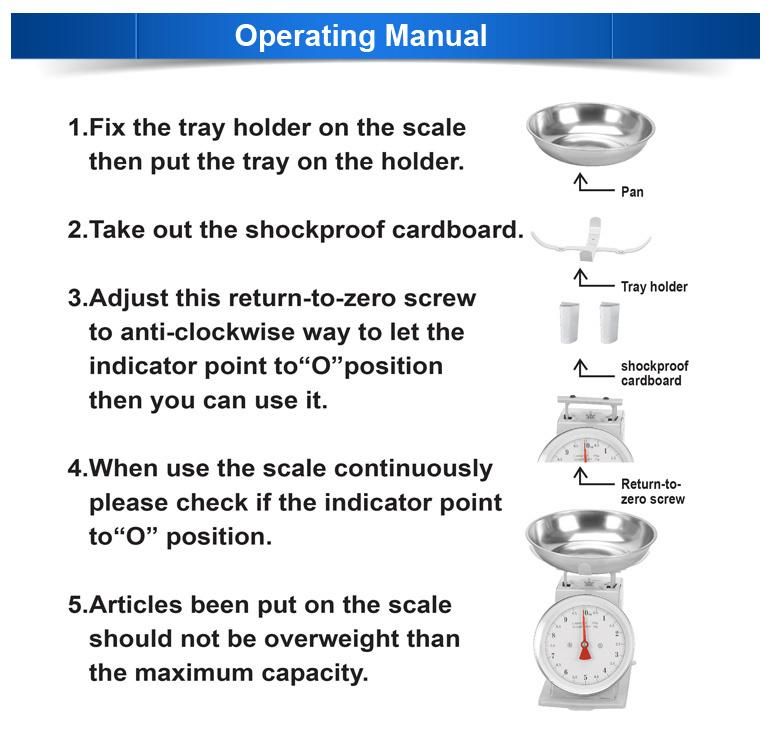 China High Quality Scales Spring Kitchen Scale