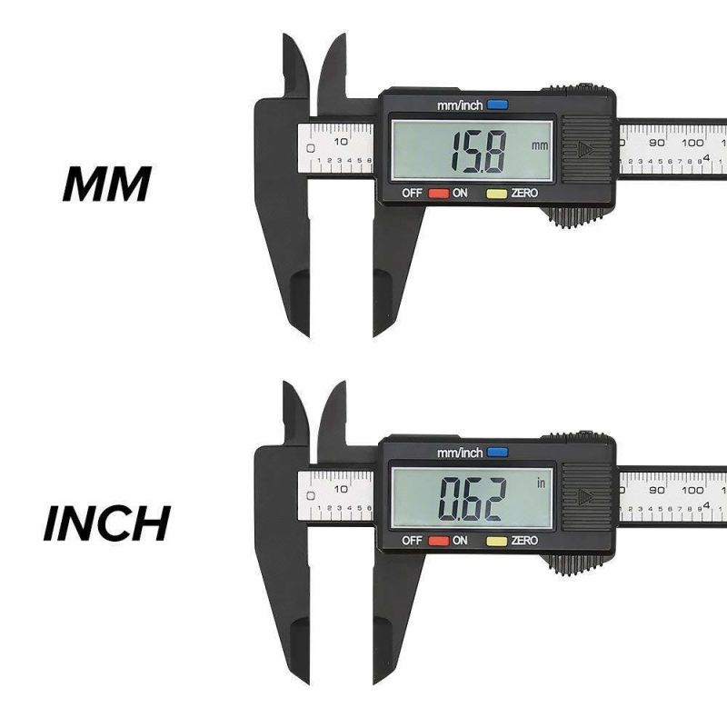 6 Inch Electronic Vernier Caliper Alloy Woodworking Drilling Micrometer Digital Ruler Measuring