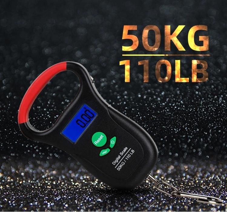 50kg Electronic Luggage Balance Digital Hanging Fishing Weighing Scale