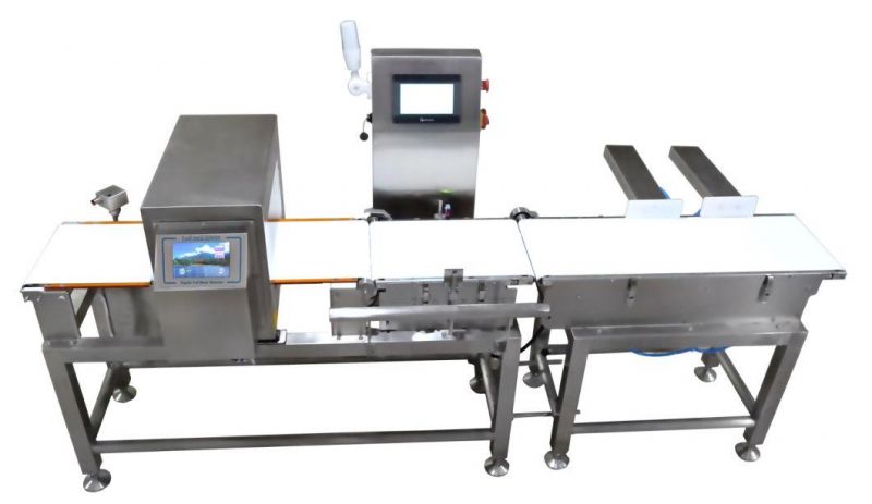 Combined Convey Belt Metal Detector Checkweigher for Food Industry