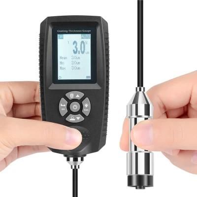 Ultra High Accuracy Electroplating Paint Coating Thickness Gauge with External Probe