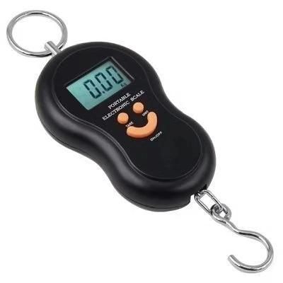 Smiling Face Portable Hanging Fishing Scale Luggage Scale for Travel 50kg