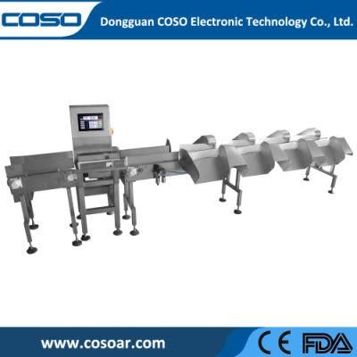 Industrial Food Grade Belt Conveyor Online Automatic Weight Sorting Weigher Machine for Fish