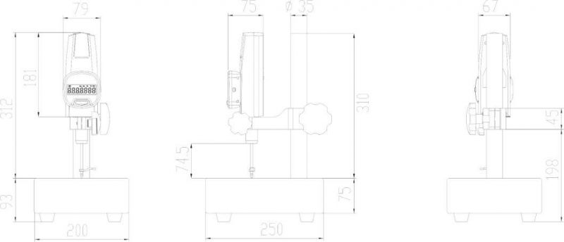 Digital Thickness Gauge for Textiles, Non-Wovens, Technical Fabrics