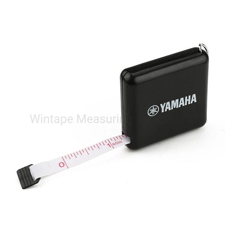 Promotional Gift Items Black Square Portable Logo OEM Tape Measures with Printed Logo