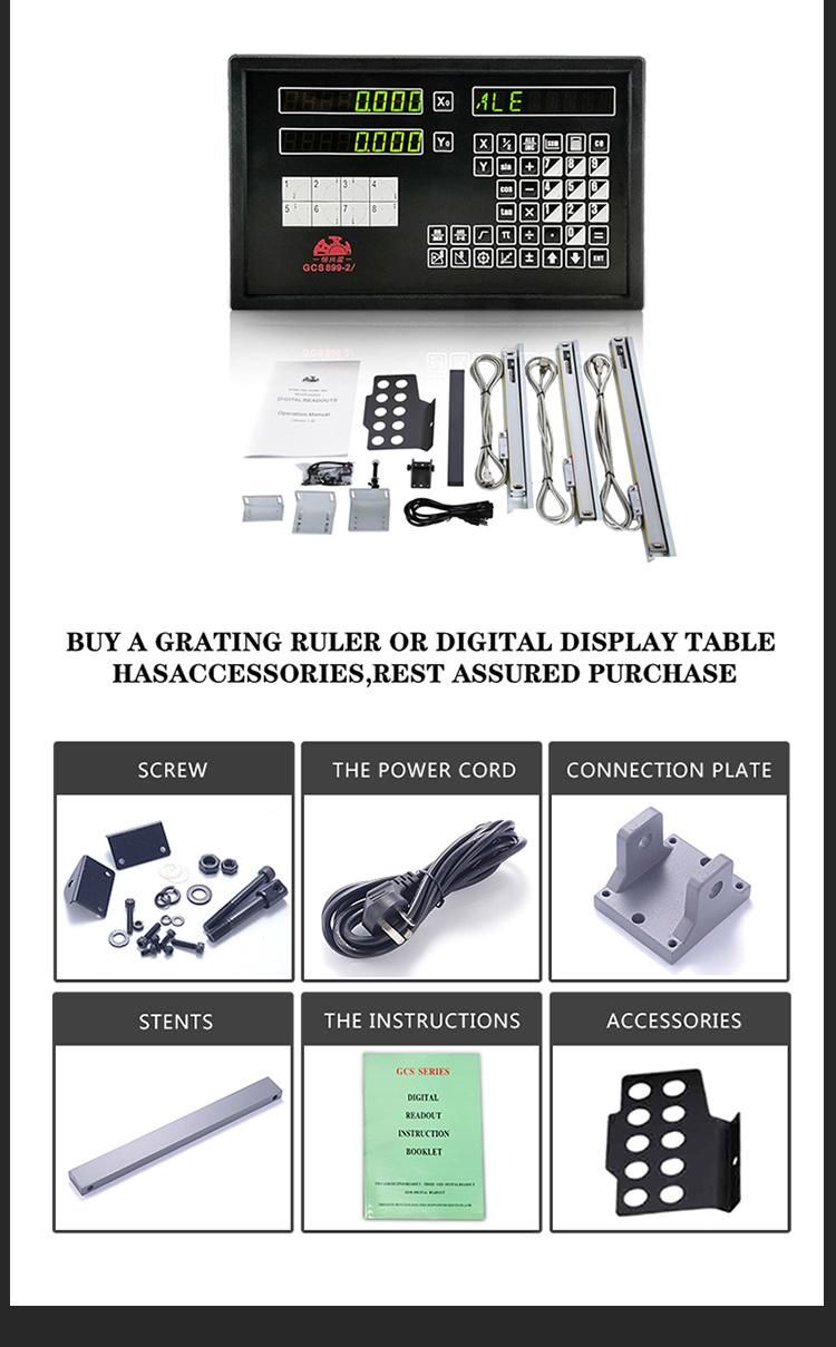 High Quality Complete Set 3 Axis Dro with Linear Displacement Sensor