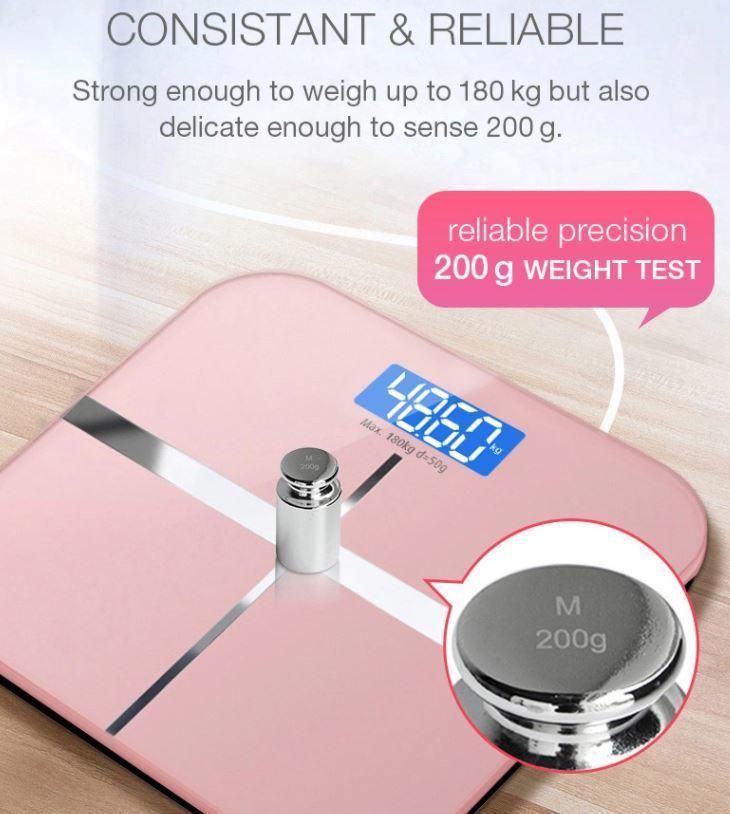 Good Quality Digital Bathroom Weighing Scale Personal Weight Balance Body Fat Scale