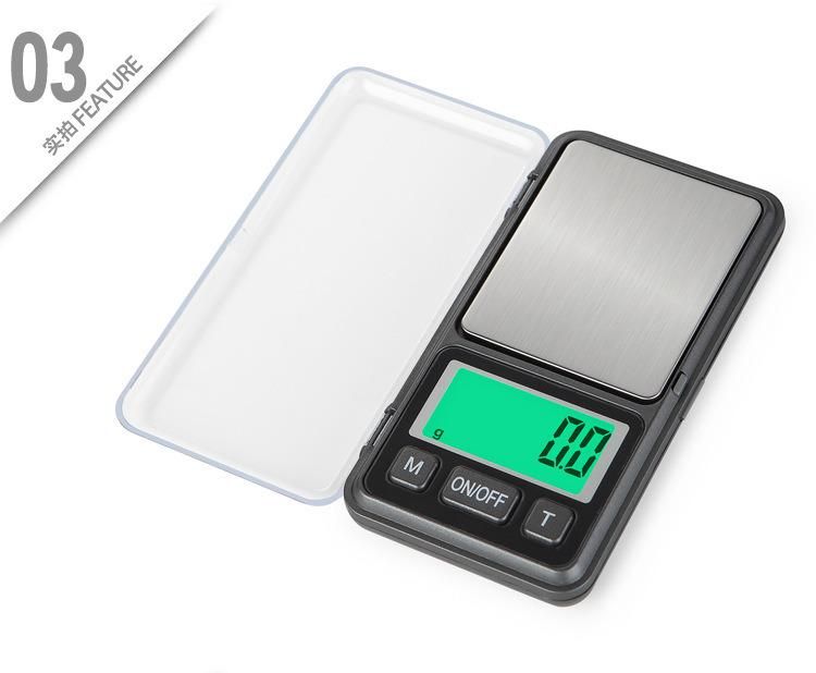 Professional Superior Electronic Jewelry Diamond Gold Mini Digital Pocket Small Scale Digital Weighing Scale Jewelry Scale 500g/ 0.01g (BRS-PS01)