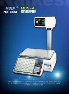 Label Barcode Scale with LED or LCD or Color Screen